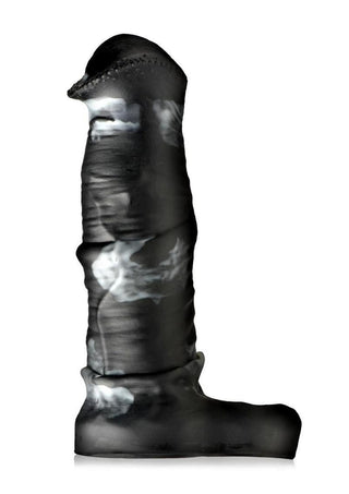 Creature Cocks Stallion Silicone Penis Extension - Black/Gray/Grey