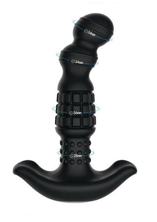 Pineapple Man Rolling Bead Vibrating Rechargeable Silicone Prostate Massager