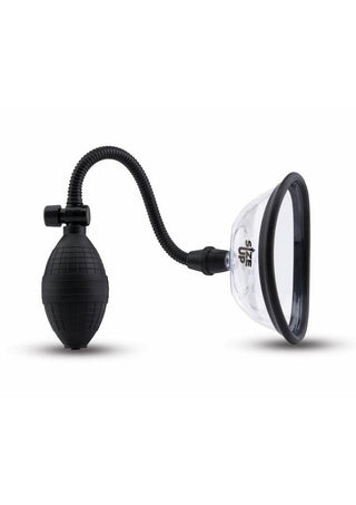 Size Up Classic Pussy Pump with Two Chambers - Black/Clear