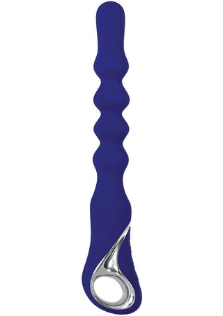 Adam and Eve The Bad Ass Booty Vibrator with Power Boost Rechargeable Silicone Anal Beaded Vibrator