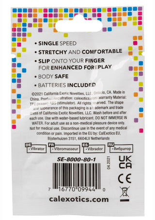 Foil Pack Vibrating Finger Teaser