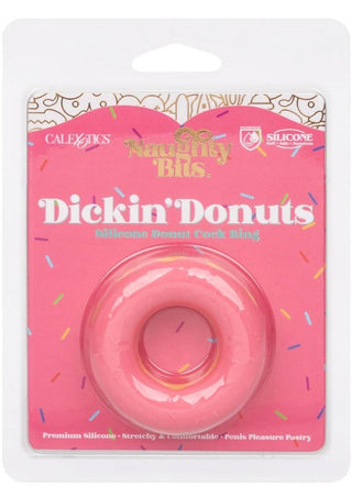 Naughty Bits Dickin' Donuts Silicone Donut Cock Ring - Pink