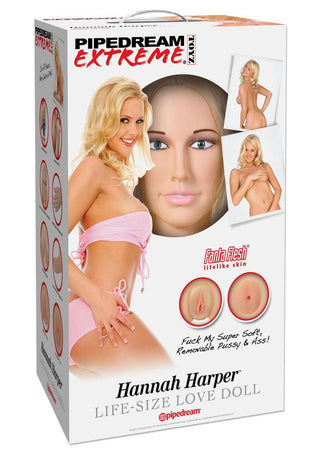 Pipedream Extreme Dollz Hannah Harper Life-Size Love Doll - Flesh