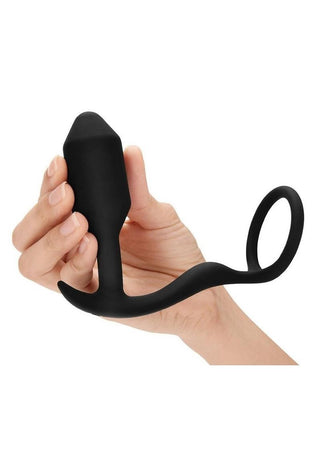 B-Vibe Snug and Tug Silicone Cock Ring and Anal Plug