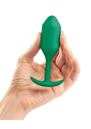 B-Vibe Vibrating Jewel Plug Rechargeable Silicone Anal Plug with Remote