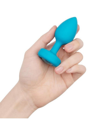 B-Vibe Vibrating Jewel Plug Rechargeable Silicone Anal Plug with Remote