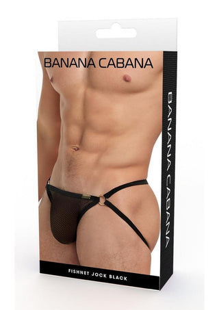 Banana Cabana Jock Mesh - Black - Medium/Small