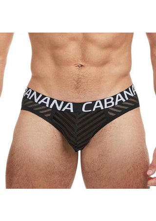 Banana Cabana Sheer Bikini - Black - Large/XLarge