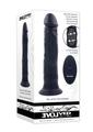 Black Thunder Rechargeable Silicone Dildo with Remote