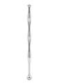 Blue Line Wavy Urethral Sound 6in - Stainless