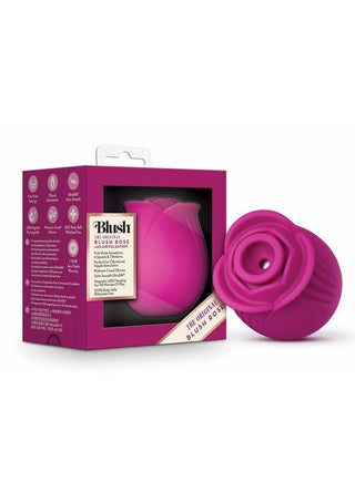 Blush Collection The Original Blush Rose Rechargeable Silicone Air Pulse Clitoral Vibrator - Fuchsia/Pink