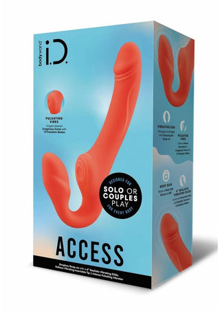 Bodywand I.d. Access Rechargeable Silicone Strapless Strap-On - Coral