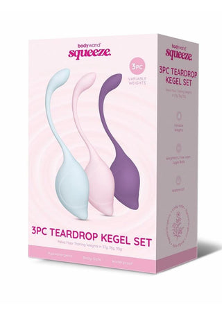 Bodywand Squeeze Teardrop Silicone Kegal Set 37-115g - 3 Piece