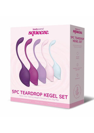 Bodywand Squeeze Teardrop Silicone Kegal Set 37-115g - 5 Piece