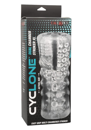 Cyclone Dual Chamber Stroker - Clear - XLarge