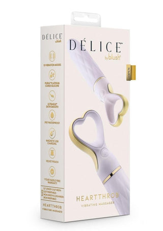 Delice Heartthrob Rechargeable Silicone Vibrator - Lavender Love - Purple