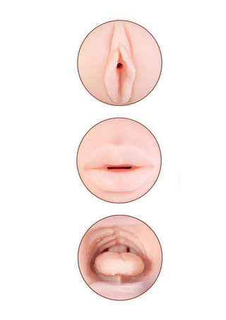 Delite Two Ways Mouth and Vagina Masturbator