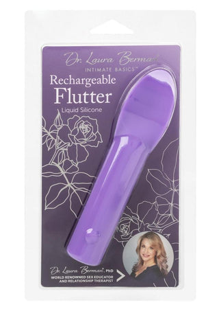 Dr. Laura Berman Rechargeable Silicone Flutter Vibrator - Purple