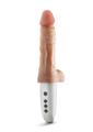 Dr. Skin Platinum Collection Silicone Dr. Hammer Rechargeable Thrusting Dildo with Handle and Remote Control