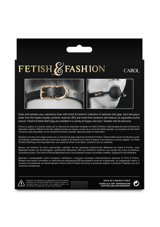 Fetish and Fashion Carol Silicone Ball Gag