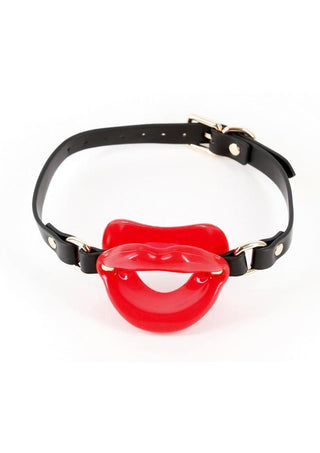 Fetish and Fashion Kourtney Silicone Ball Gag - Black/Red