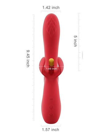 Fortexa Kinky Finger Flapping Rechargeable Silicone Clit and G-Spot Vibrator with App Control