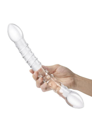 Glas Girthy Double Trouble Glass Dildo