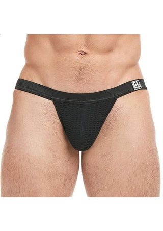 Goal Line Low Rise Jockstrap - Black - Large/XLarge