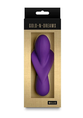 Gold-N-Dreams Millie Rechargeable Silicone Vibrator - Purple