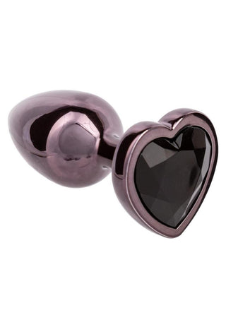 Jewel Black Diamond Heart Anal Plug