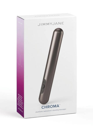 Jimmyjane Chroma Metal Rechargeable Vibrator - Grey - 5.5in