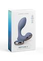 Jimmyjane Neptune 2 Rechargeable Silicone Dual Vibrating P-Spot Massager - Blue