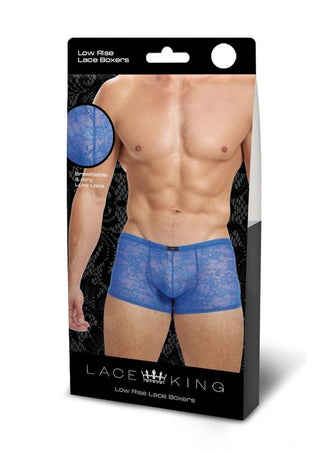 Lace King Lace Boxers - Blue - Large/Medium/Small/XLarge