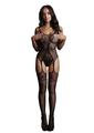 Le Desir Fishnet and Lace Bodystocking