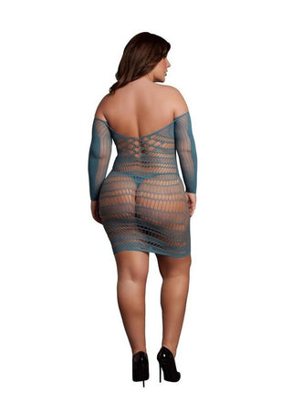 Le Desir Long Sleeved Net Mini Dress