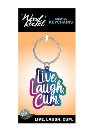 Live, Laugh, Cum Keychain