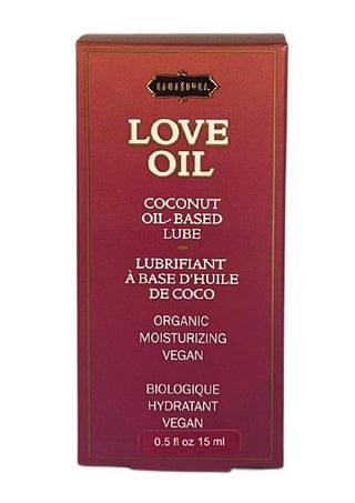 Love Oil Coconut Based Lubricant .50oz Mini Bottle with Dropper