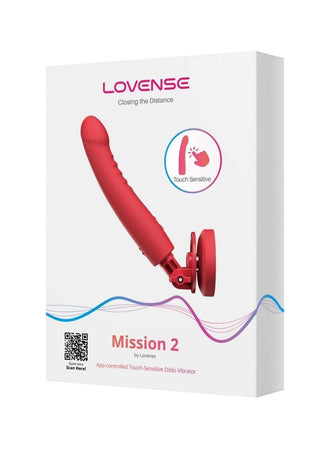 Lovense Mission 2 Silicone Rechargeable Vibrator - Red