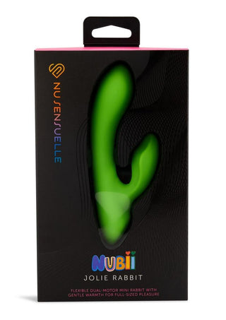 Nu Sensuelle Jolie Nubii Rechargeable Silicone Mini Heating Rabbit - Green/Lime