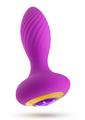 Oh My Gem Charm Rechargeable Silicone Anal Plug - Amethyst