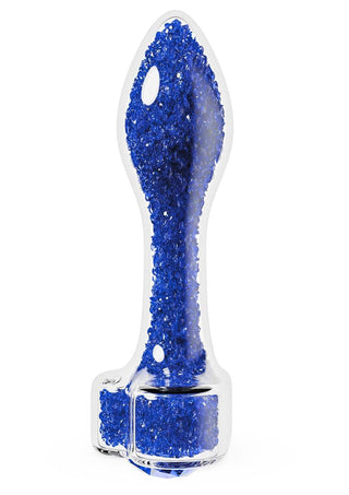 Oh My Gem Prestige Glass Anal Plug - Blue
