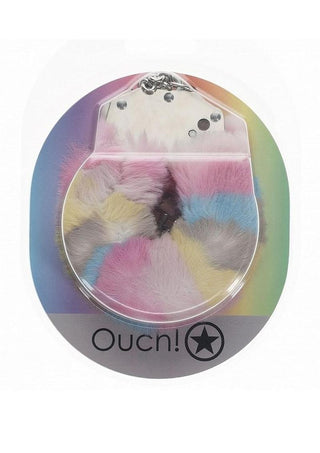 Ouch! Heavy-Duty Fluffy Handcuffs - Multicolor 2 - Multicolor