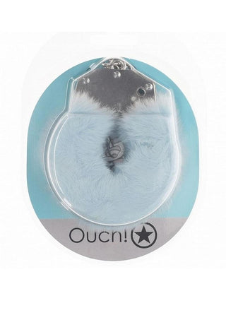 Ouch! Heavy-Duty Fluffy Handcuffs - Blue/Powder Blue