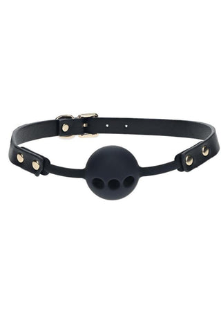 Ouch! London Collection Silicone Ball Gag - Black