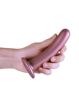 Ouch! Smooth G-Spot Silicone Dildo 6in - Metallic