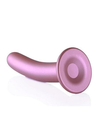 Ouch! Smooth G-Spot Silicone Dildo 7in - Metallic