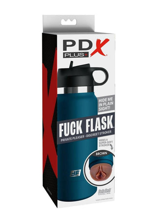 Pdx Plus Fuck Flask Private Pleaser Pussy Stroker - Blue/Caramel