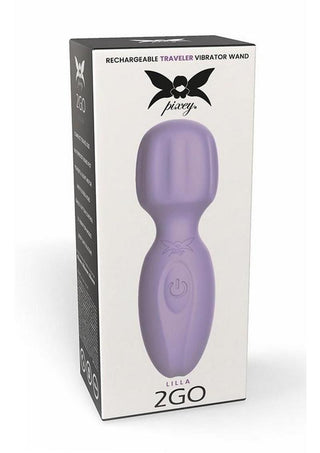Pixey 2go Rechargeable Silicone Mini Wand - Lilla - Purple