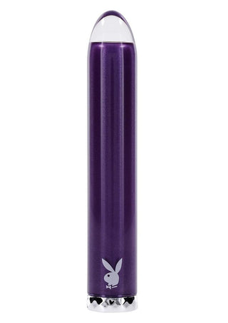 Playboy Amethyst Rechargeable Silicone Vibrator - Purple