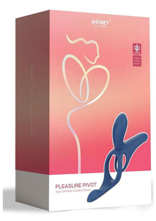 Pleasure Pivot App Control Rechargeable Silicone Couples Vibrator - Blue